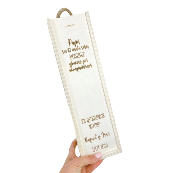 Caja de vino personalizada