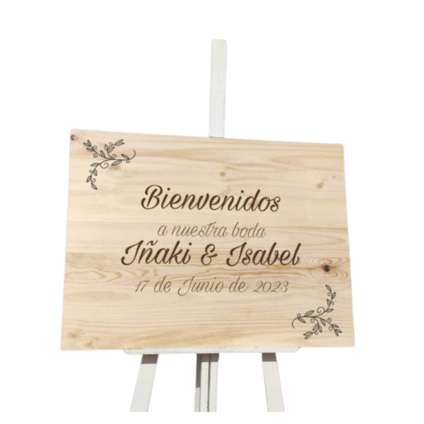 Cartel de bienvenida para bodas/comuniónes